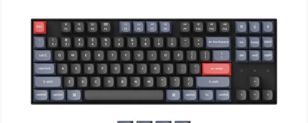 KEYBOARD MECHANICAL KEYCHRON K8 PRO QMK/VIA HS RGB LED TKL Gateron G Pro Blue switch Multi-Device (Wired+Bluetooth), Black, K8P-H2