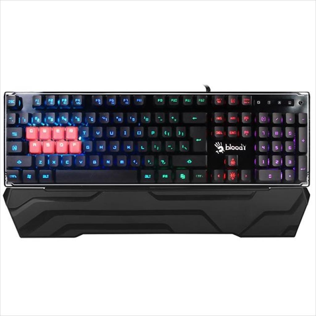 KEYBOARD WIRED USB A4TECH B3370R SEMI-MECHANICAL, RGB 08607