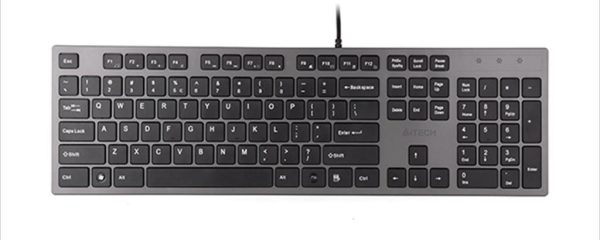 KEYBOARD WIRED USB A4TECH KV-300H Gray, LP Keys, 2 USB Port