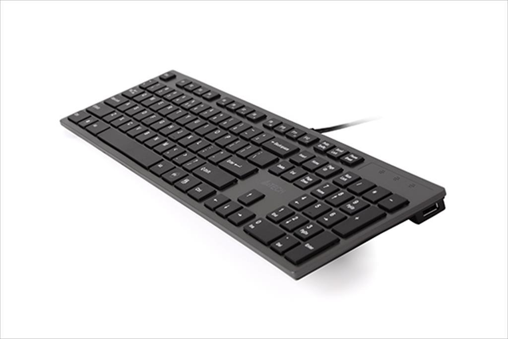 KEYBOARD WIRED USB A4TECH KV-300H Gray, LP Keys, 2 USB Port 08609