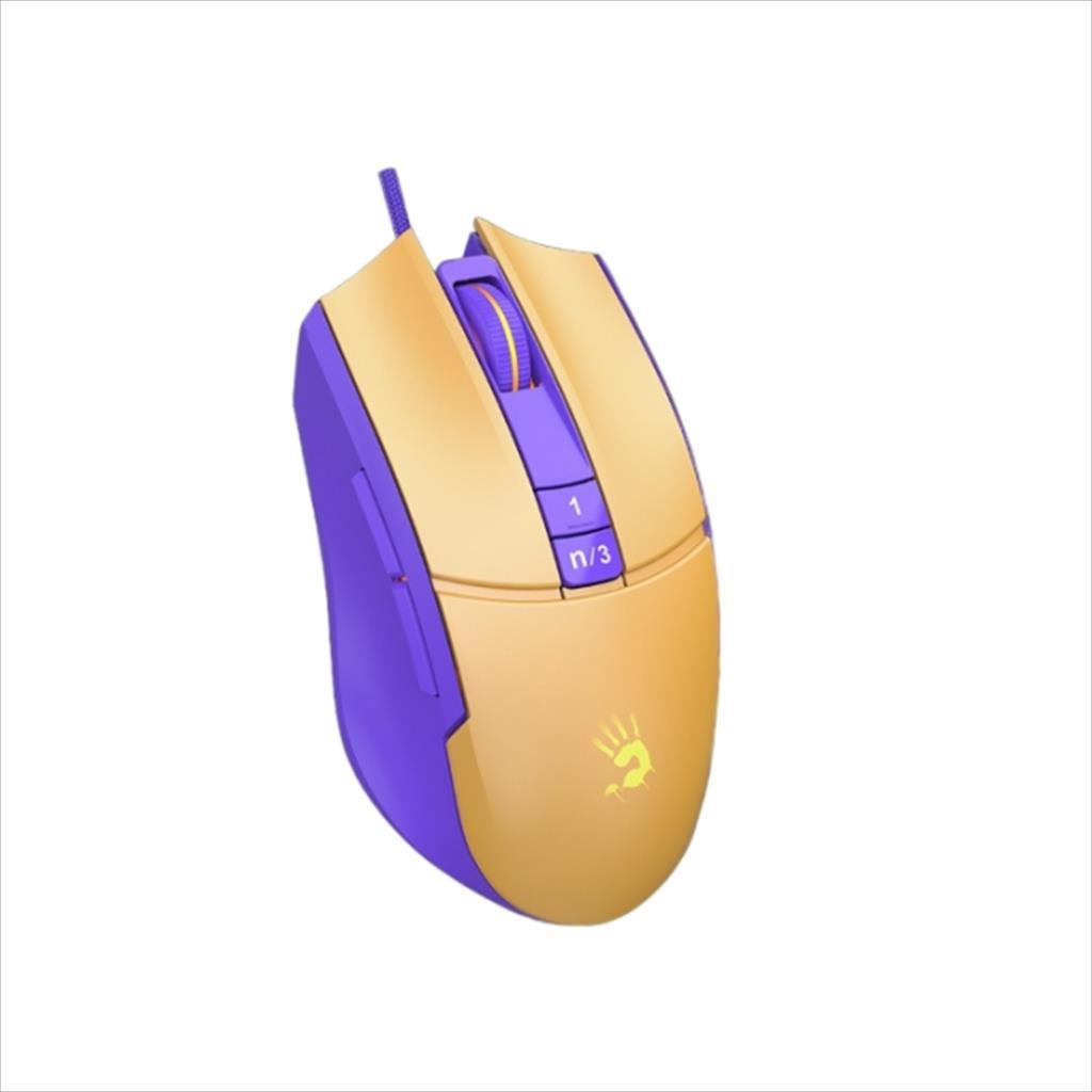 MOUSE WIRED A4TECH Bloody Gaming, L65 Max , RGB, USB, 8000CPI, Royal Violet 07451