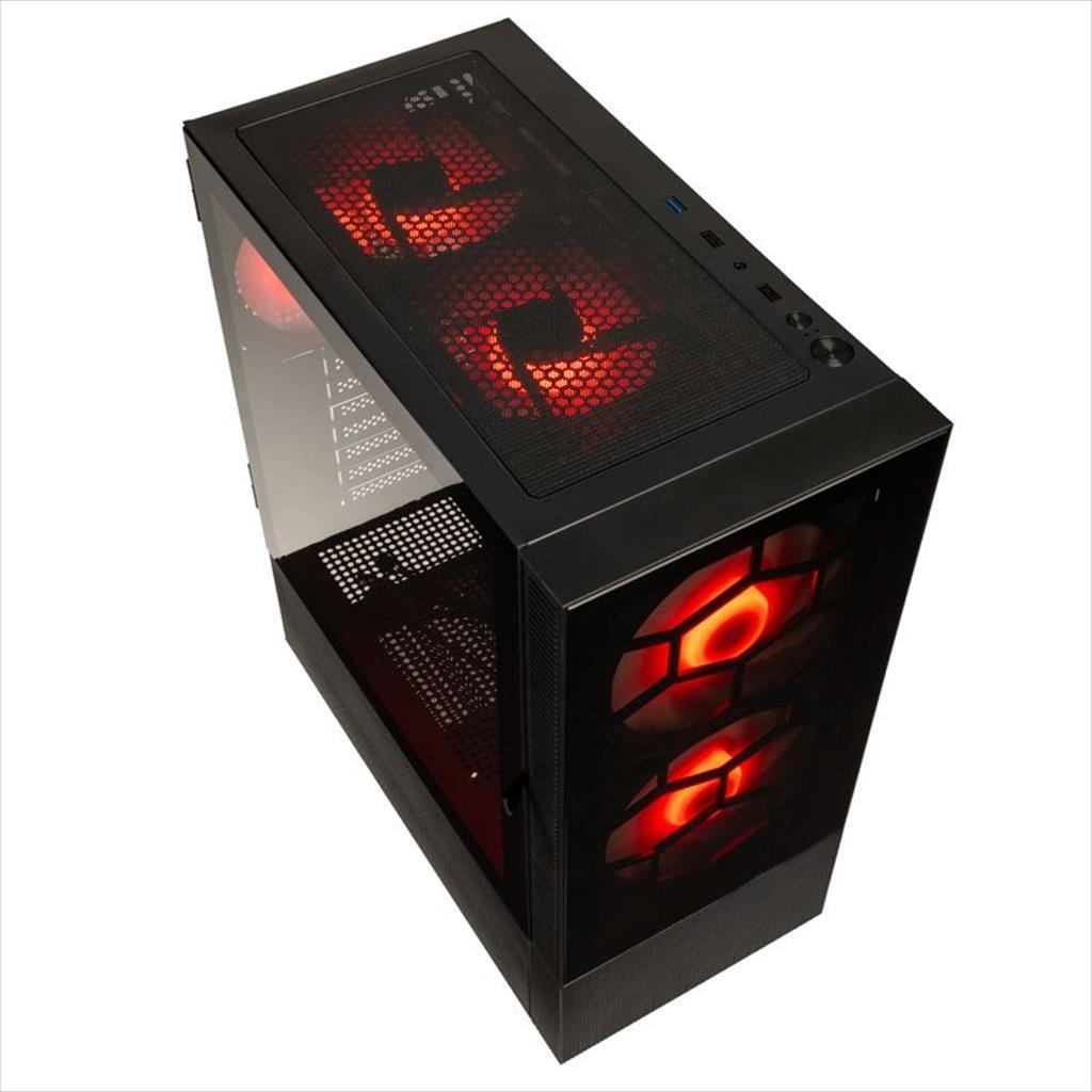 CASE KOLINK ATX OBSERVATORY MX Glass ARGB w/Tempered glass, 2x140mm, 3x120mm UMBRA A-RGB fan, w/o OD DVD, black 02440
