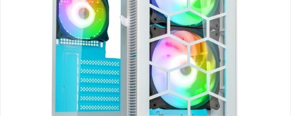 CASE KOLINK ATX OBSERVATORY MX Glass ARGB w/Tempered glass, 2x140mm, 3x120mm UMBRA A-RGB fan, w/o OD DVD, white