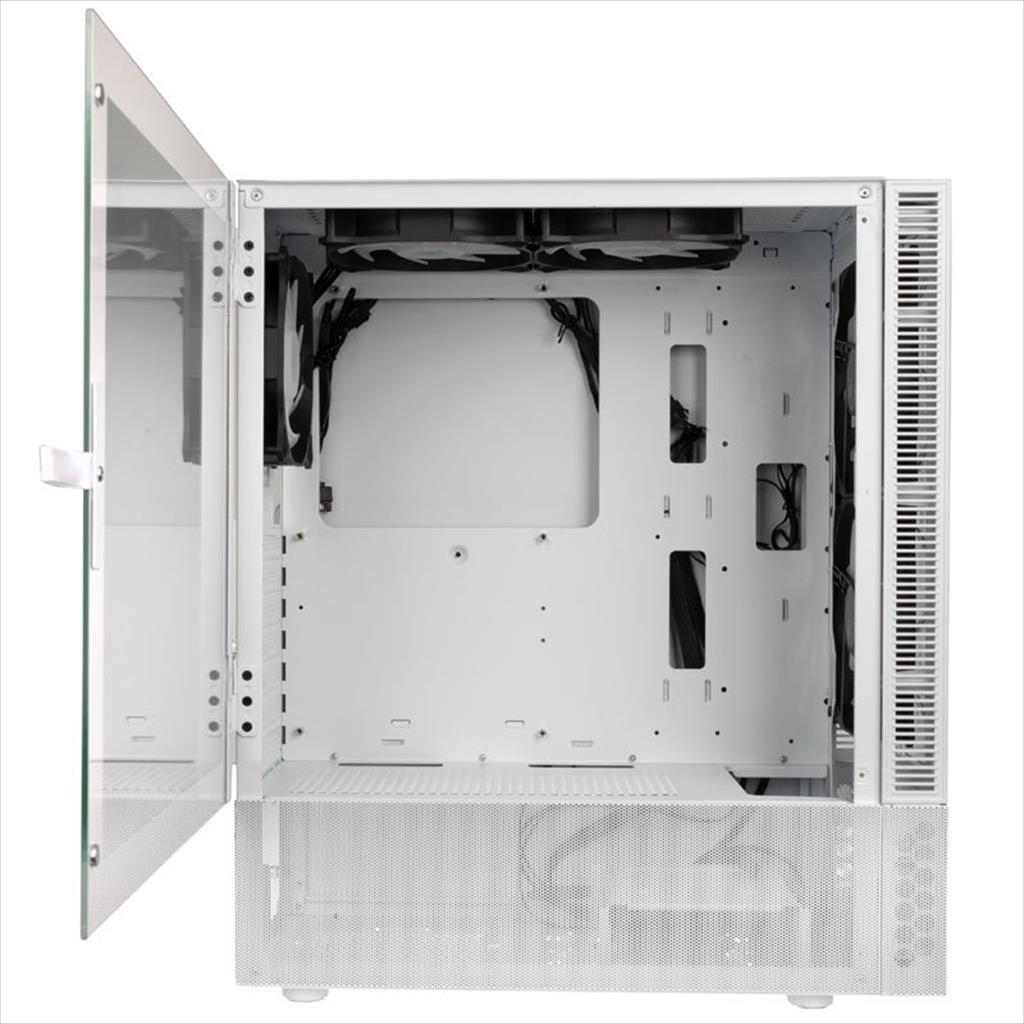 CASE KOLINK ATX OBSERVATORY MX Glass ARGB w/Tempered glass, 2x140mm, 3x120mm UMBRA A-RGB fan, w/o OD DVD, white 02442
