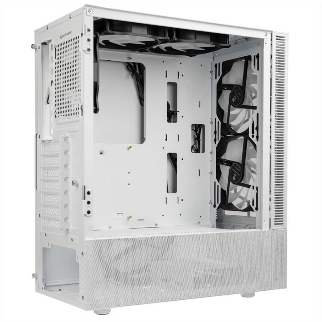CASE KOLINK ATX OBSERVATORY MX Glass ARGB w/Tempered glass, 2x140mm, 3x120mm UMBRA A-RGB fan, w/o OD DVD, white 02442