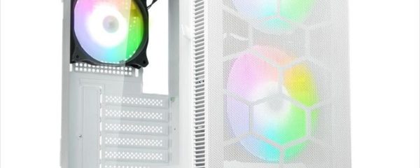 CASE KOLINK ATX OBSERVATORY MX Mesh ARGB w/Tempered glass, 2x140mm, 3x120mm UMBRA A-RGB fan, w/o OD DVD, white