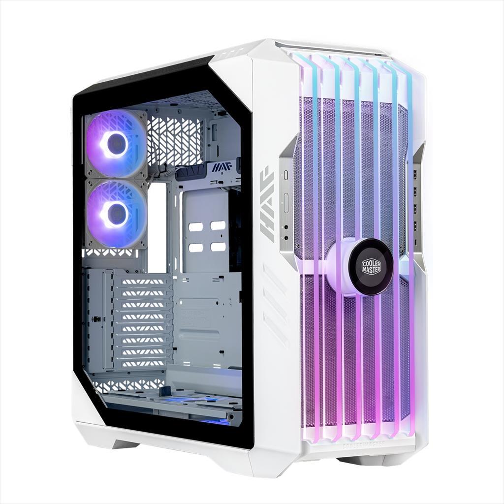 CASE COOLER MASTER E-ATX HAF 700 EVO, 2x200mm ARGB, 3x120mm ARGB,7X PWM and 5X ARGB HUB, Vertical Holder V3, LCD Assistant, White, H700E-WGNN-S00 02450