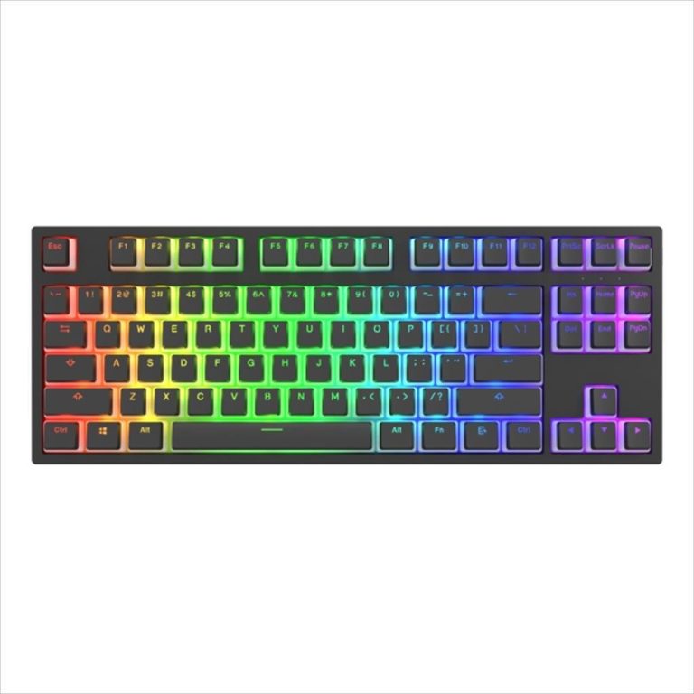 KEYBOARD MECHANICAL DARK PROJECT KD87A ONE PUDDING BLACK TKL HS RGB linear optical Gateron Optical Red V2 switches, +4 switch