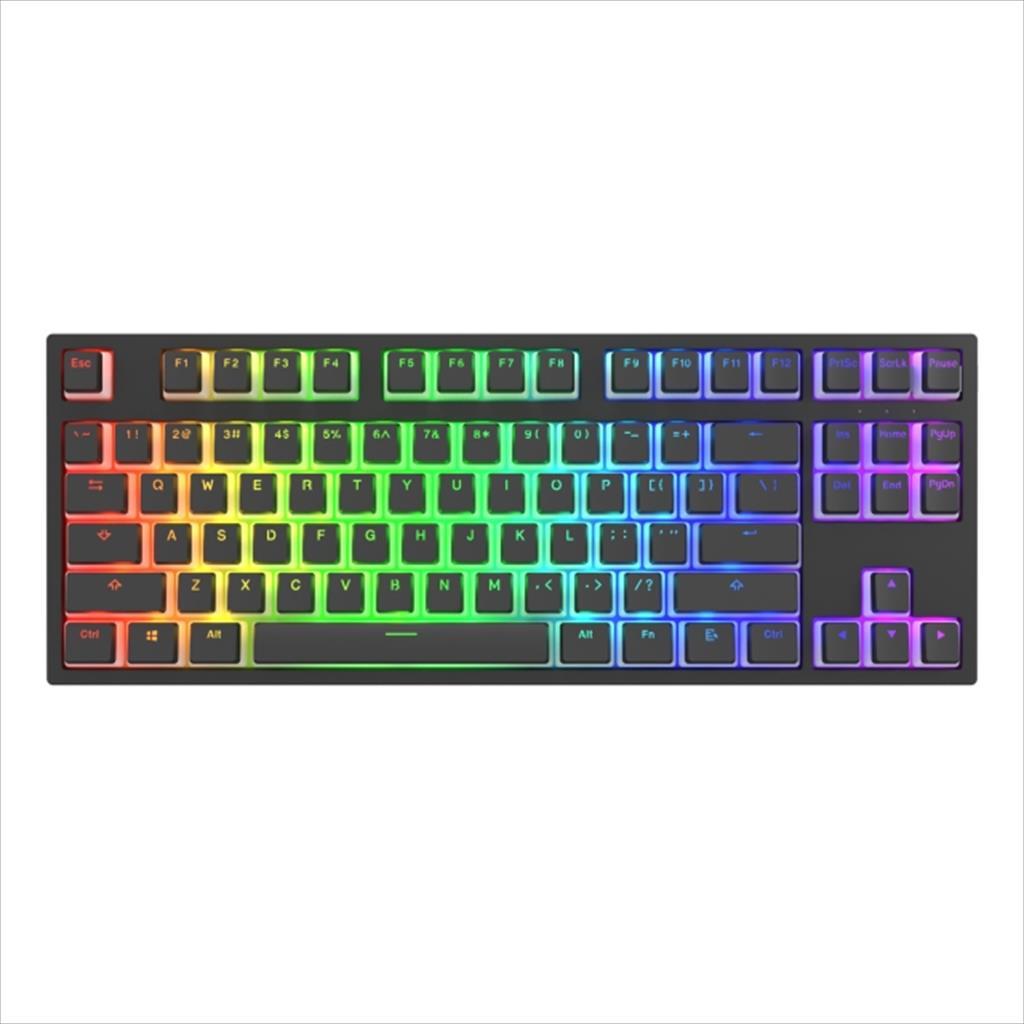 KEYBOARD MECHANICAL DARK PROJECT KD87A ONE PUDDING BLACK TKL HS RGB linear optical Gateron Optical Red V2 switches, +4 switch 08620