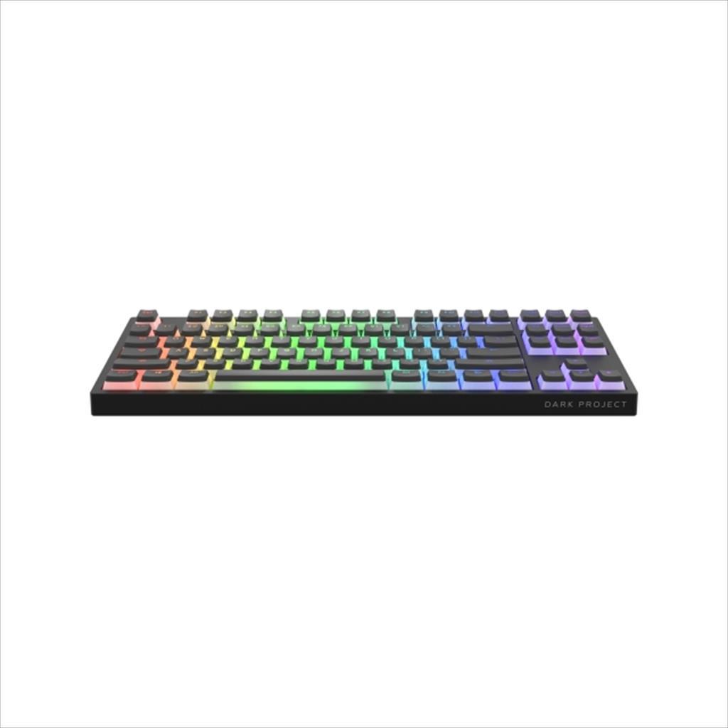 KEYBOARD MECHANICAL DARK PROJECT KD87A ONE PUDDING BLACK TKL HS RGB linear optical Gateron Optical Red V2 switches, +4 switch 08620