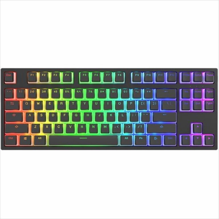 KEYBOARD MECHANICAL DARK PROJECT KD87A PUDDING BLACK TEAL TKL HS RGB linear switches Cap Teal, +4 switch