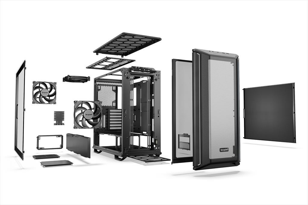 CASE BE QUIET! ATX Mid-Tower Dark Base 701, 3x140mm Silent Wings 4 PWM,Fan controller, w/WINDOW, АRGB LED illumination, Black BGW58 02454
