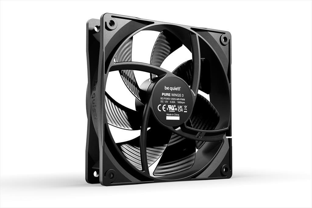 COOLERS CASE FAN 120mm BE QUIET! PURE WINGS 3 PWM 1.600rpm, DURABLE RIFLE BEARING, BL105 36498