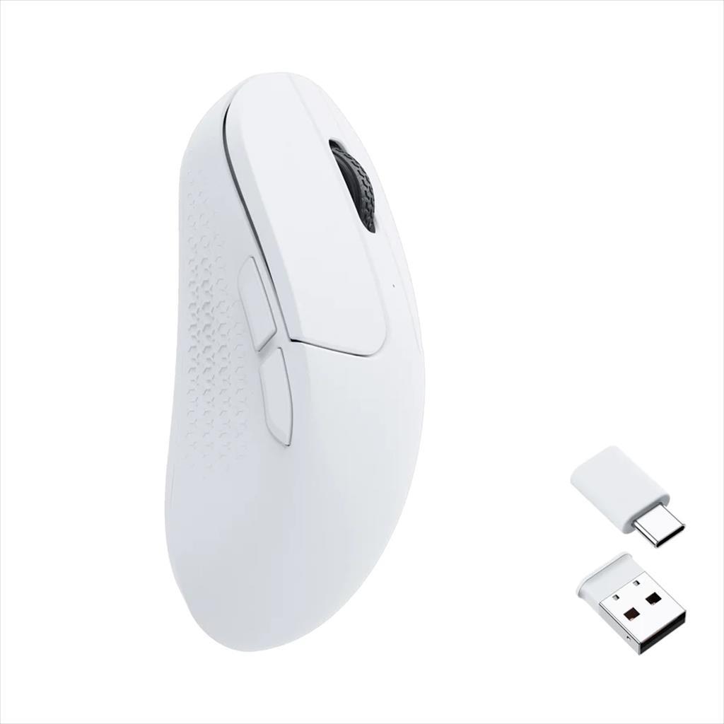 MOUSE WIRELESS USB KEYCHRON M3 MINI 4000Hz Matte White, w/bluetooth, 26000 DPI, M3M-A5 07457