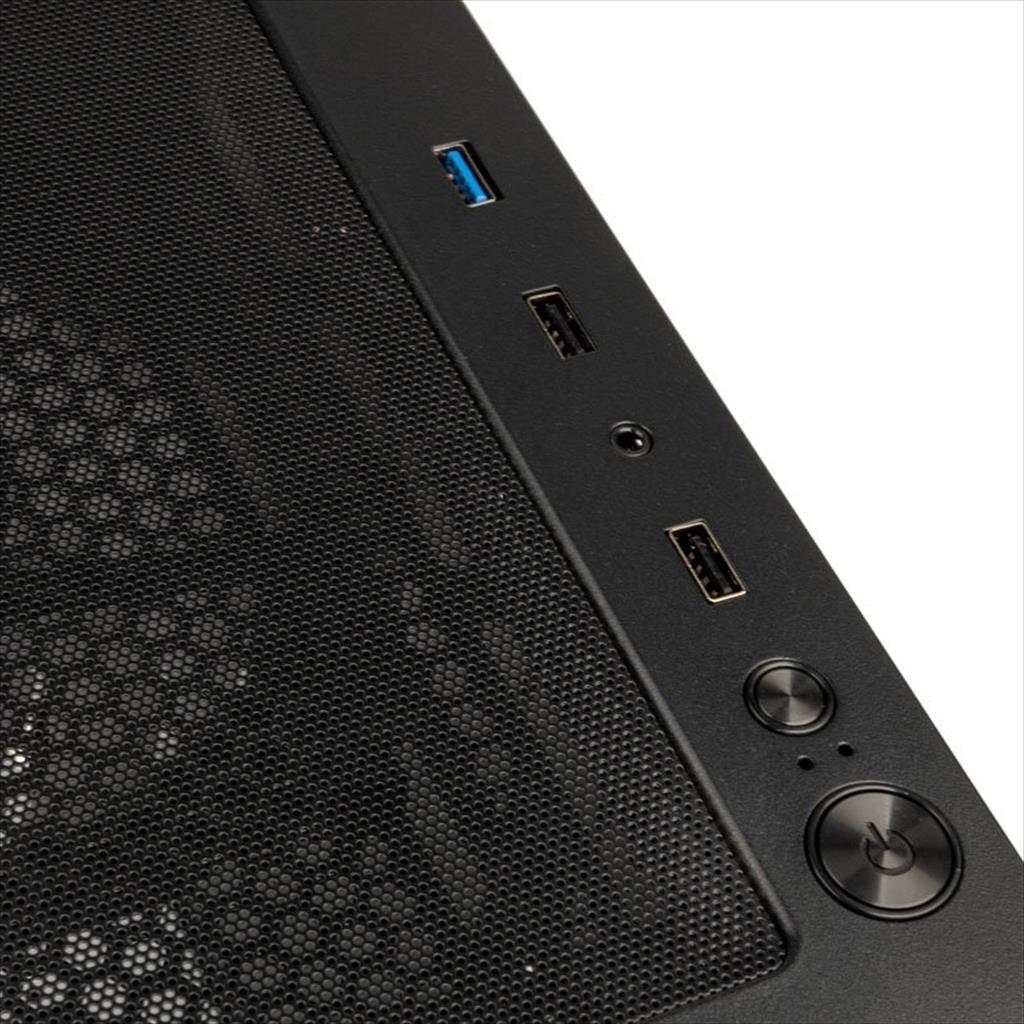 CASE KOLINK ATX OBSERVATORY MX Mesh ARGB w/Tempered glass, 2x140mm, 3x120mm UMBRA A-RGB fan, w/o OD DVD, black/white 02457
