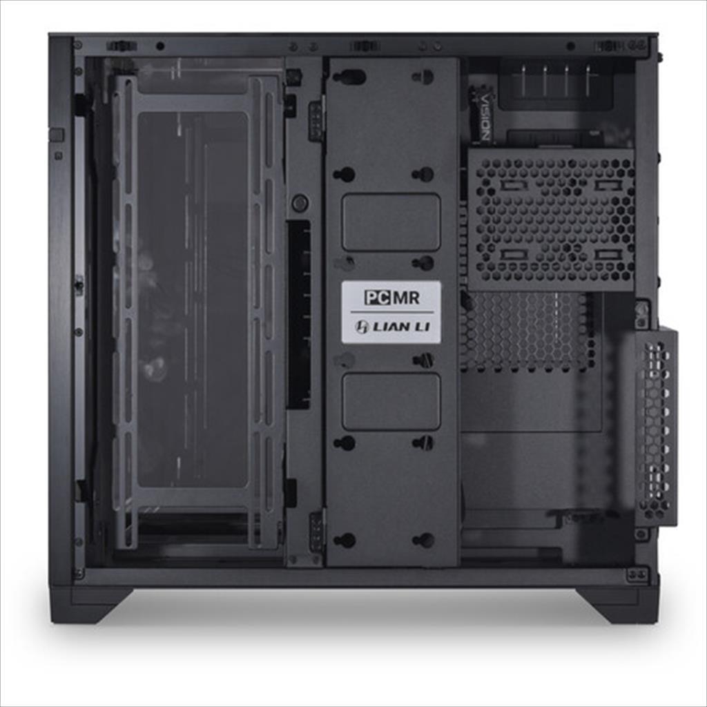 CASE LIAN LI E-ATX O11 VISION Mid-Tower w/2x Tempered glass CHROME (Black Mirror Finish), O11VC 02459