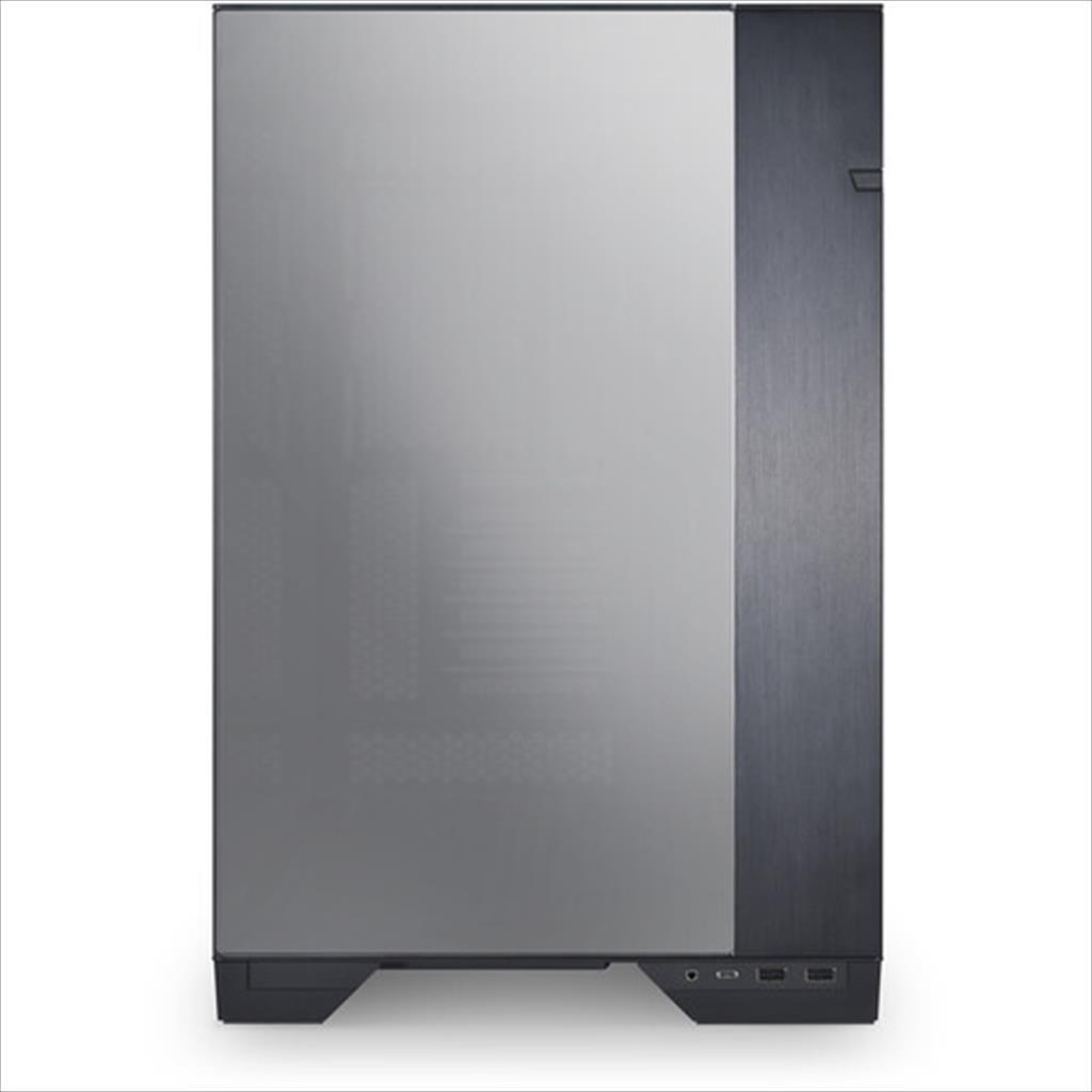 CASE LIAN LI E-ATX O11 VISION Mid-Tower w/2x Tempered glass CHROME (Black Mirror Finish), O11VC 02459