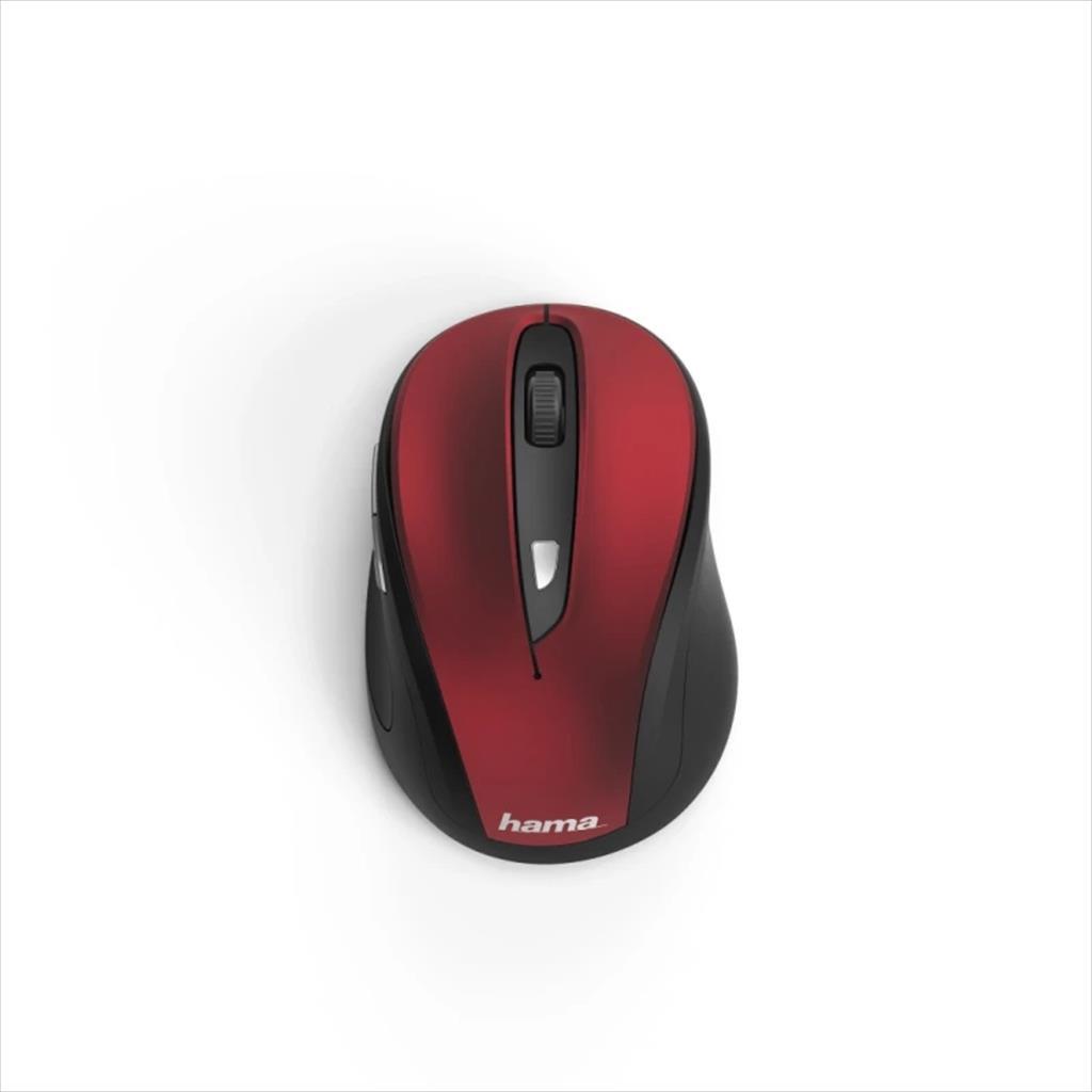 MOUSE WIRELESS USB HAMA MW-400 RED/BLACK 182628 07459