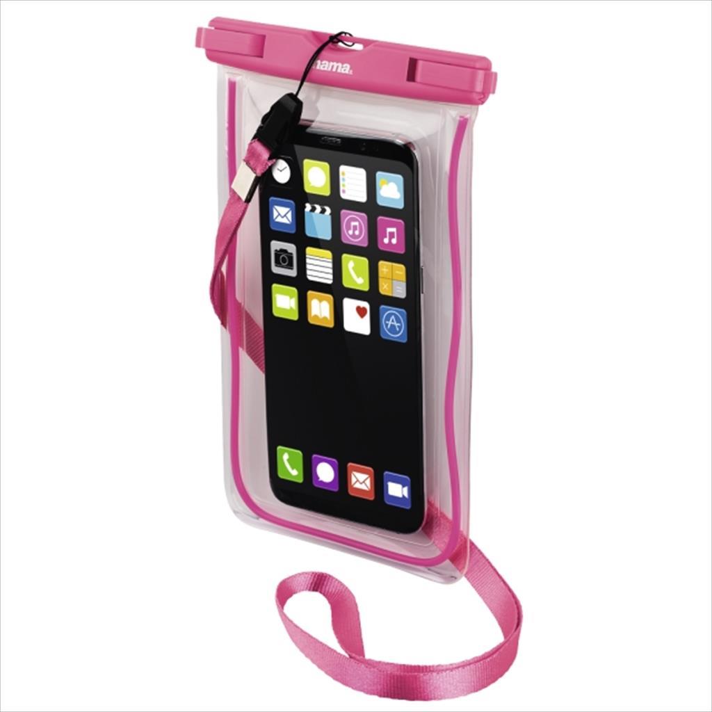 PHONE MOBILE PROTECTION CASE HAMA PLAYA WATERPROOF, Size XXL, Pink 177782 29210