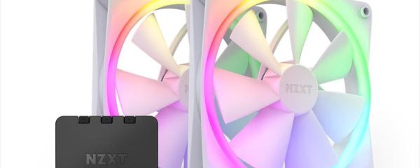 COOLERS CASE FAN 2x140mm NZXT F140 TWIN PACK RGB WHITE PWM w/controller, RF-R14DF-W1