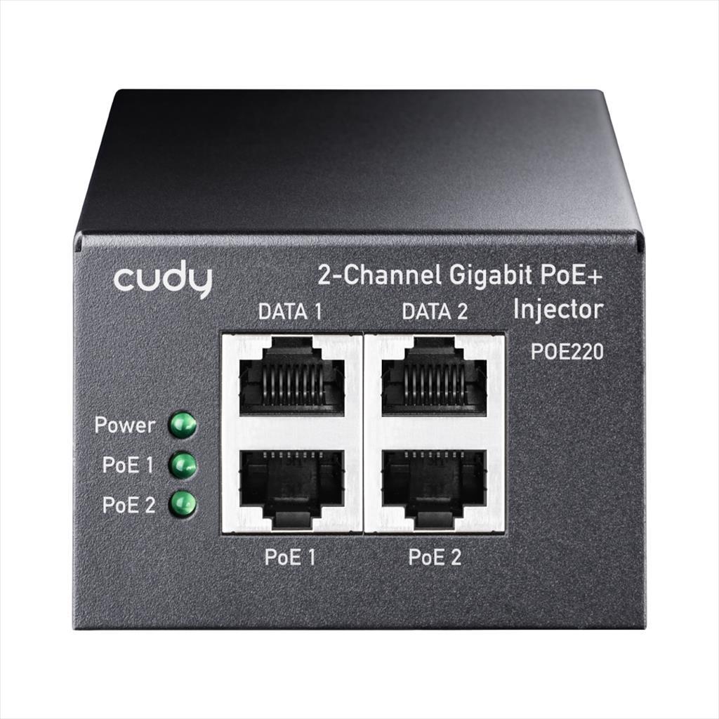 NET INJECTOR CUDY POE+/POE 2x30W POE220 ⋆ IT.mk