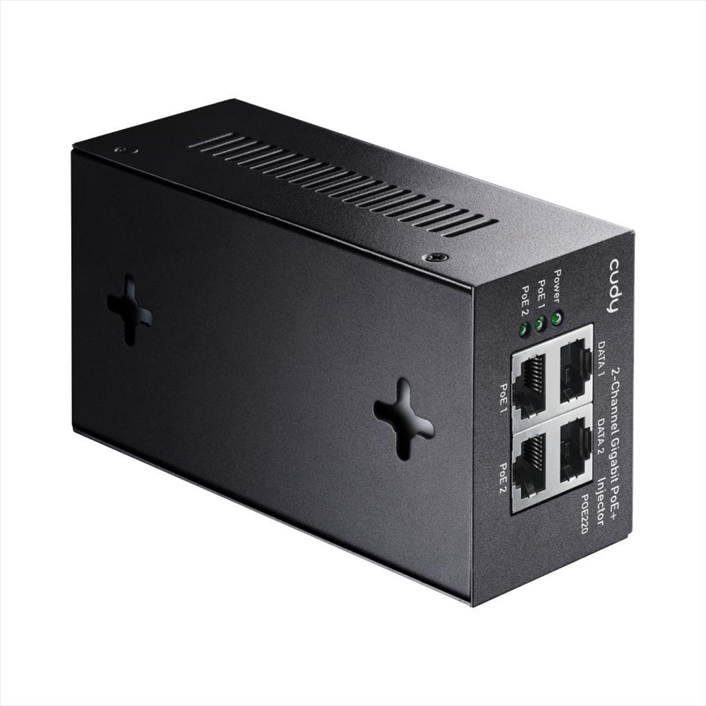 NET INJECTOR CUDY POE+/POE 2x30W POE220 ⋆ IT.mk