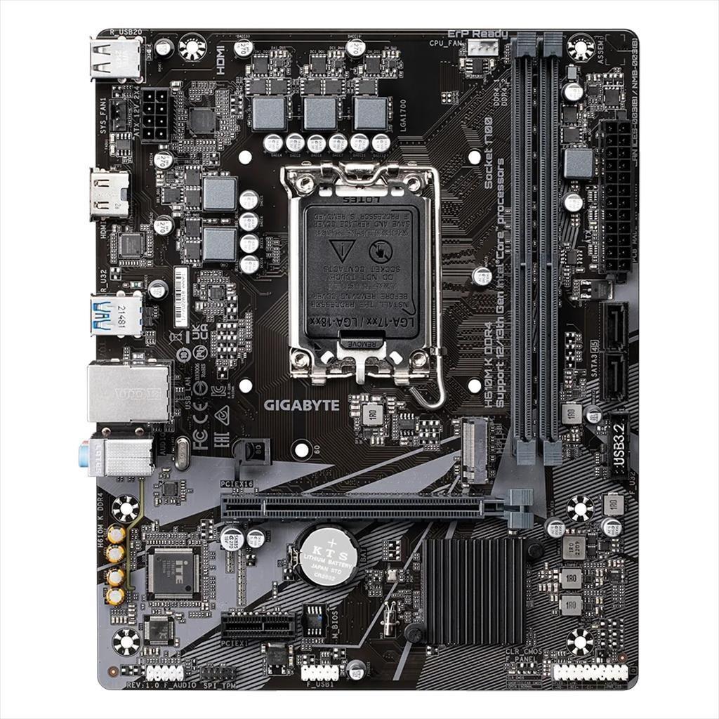 MB 1700 H610M K GIGABYTE, 2xDDR4 3200MHz, M.2, HDMI, PCIex16, PCIex1, 2xSATAIII, 4xUSB3.2Gen1,6xUSB2.0, /2 18522
