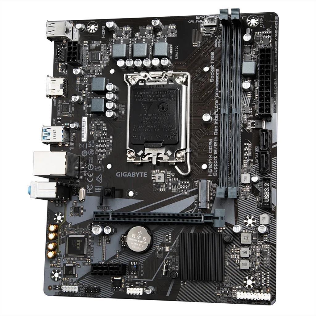 MB 1700 H610M K GIGABYTE, 2xDDR4 3200MHz, M.2, HDMI, PCIex16, PCIex1, 2xSATAIII, 4xUSB3.2Gen1,6xUSB2.0, /2 18522