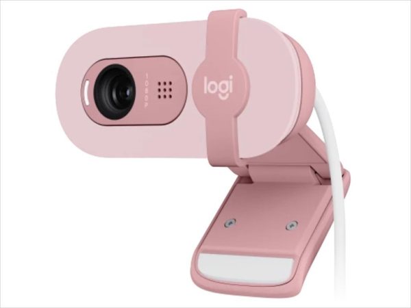 Web camera logitech brio 100 1080p/30fps, usb, rose, 960-001623