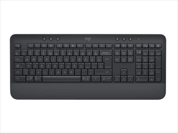 Keyboard wireless logitech k650 logitech bolt, w/bluetooth, w/palmrest, graphite 920-010945