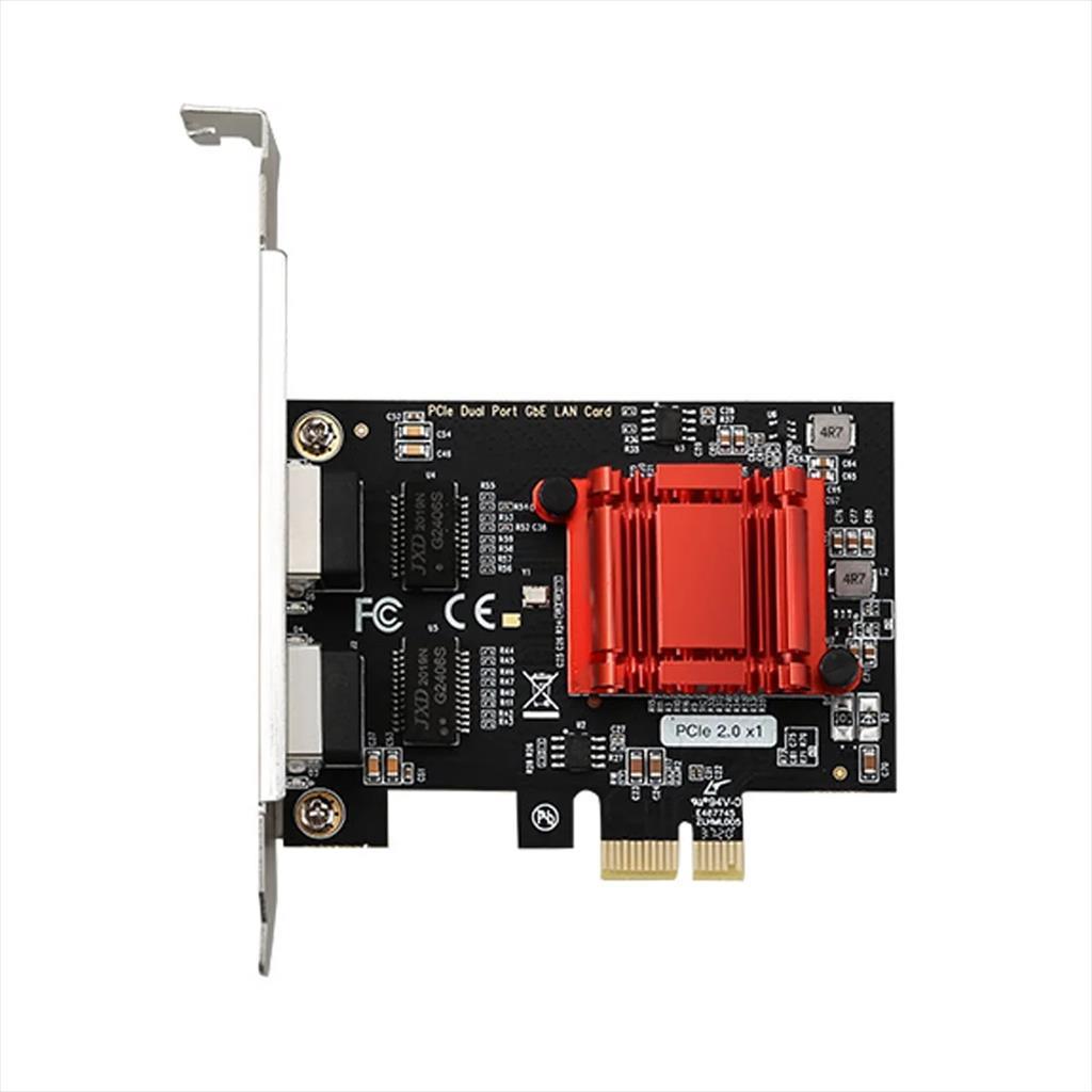 NET LAN PCIe 10/100/1000Mbs 2port server, TXA094, Chipset: Intel 82575 & 6, LP 17343