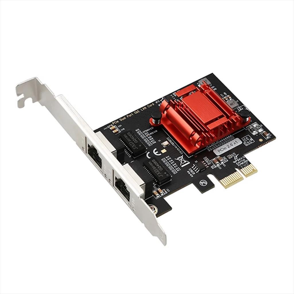 NET LAN PCIe 10/100/1000Mbs 2port server, TXA094, Chipset: Intel 82575 & 6, LP 17343