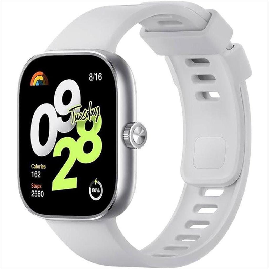 SMARTWATCH XIAOMI REDMI WATCH 4, 1.97" AMOLED display (150+ sports modes) SILVER GRAY 43119