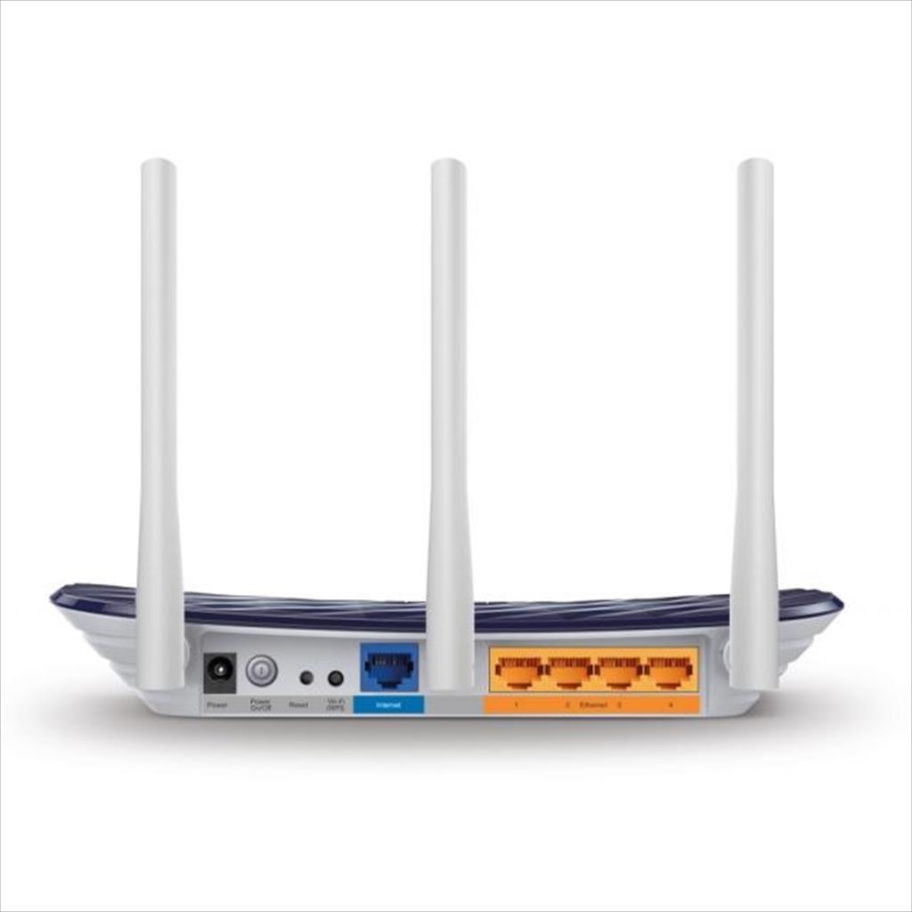 NET ROUTER Wireless TP-LINK ARCHER C20, AC750, Dual Band, 5× 10/100Mbps, 5GHz 17512