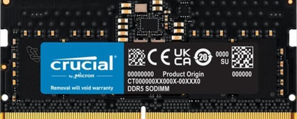 RAM SO-DIMM DDR5 8GB 4800MHz CL40 CRUCIAL, CT8G48C40S5