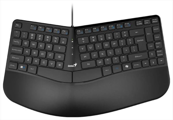 Keyboard wired usb genius kb-700 ergonomic black