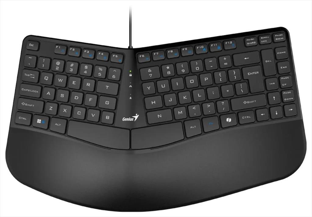 KEYBOARD WIRED USB GENIUS KB-700 ERGONOMIC BLACK 08691