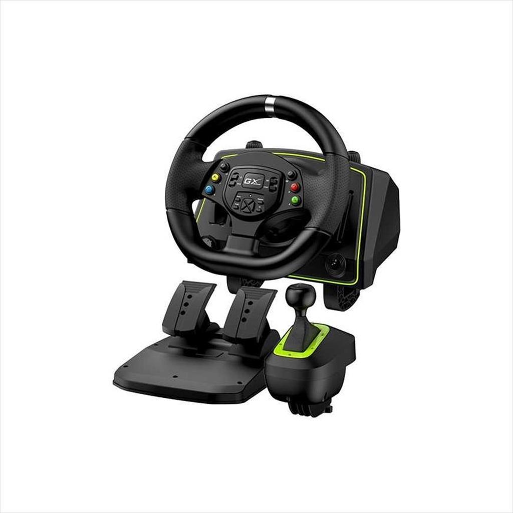 GAME WHEEL GENIUS SPEEDMASTER X2 w/Shifter for PC/PS4/PS3/XBOX ONE/360/Nintendo Switch 56244