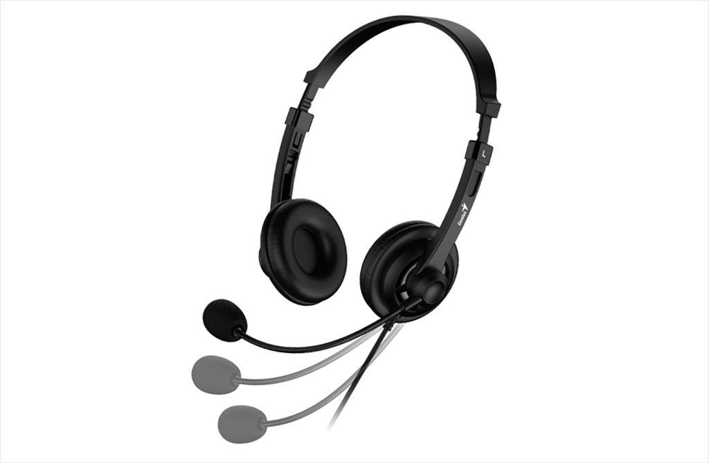 HEADPHONES GENIUS HS-230U Black w/microphone, USB Type-c 41346