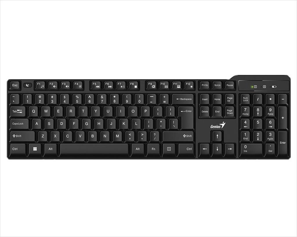 KEYBOARD WIRELESS GENIUS KB-7100X, Black 08696