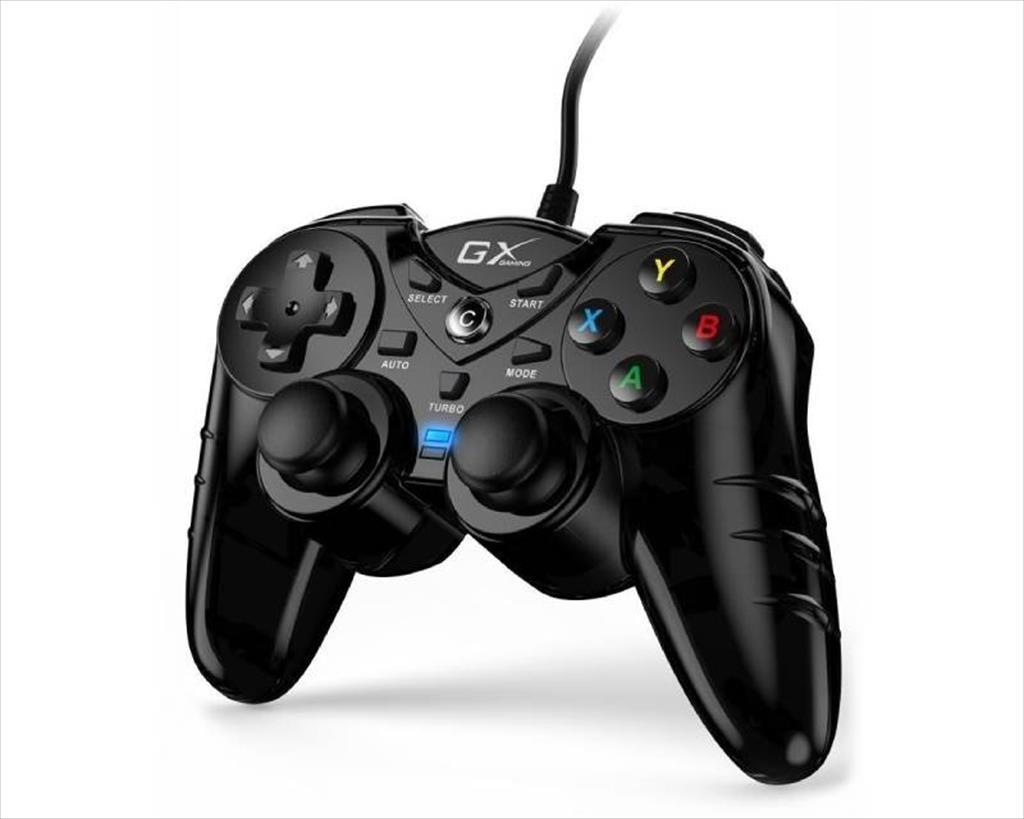 GAME PAD WIRED GENIUS MAXFIRE GX-17UV (for PC,PS3), Black 56246