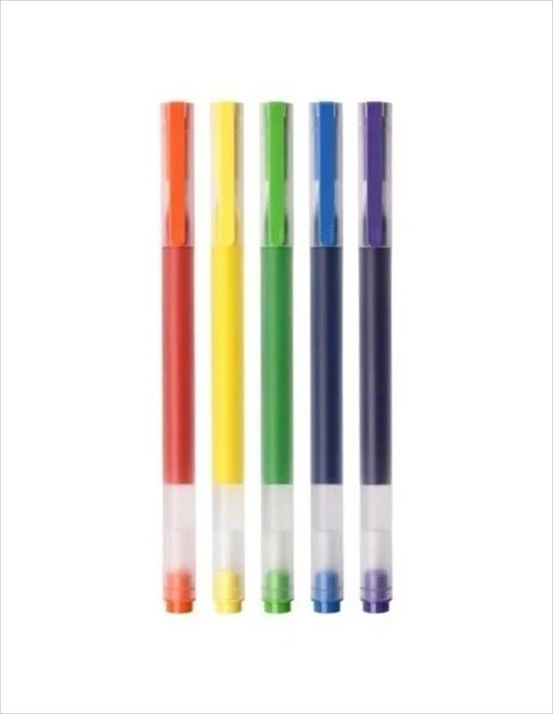 GEL PEN XIAOMI MI HIGH CAPACITY (5-Pack) (ORANGE,YELLOW, GREEN, BLUE, PURPLE) 09810