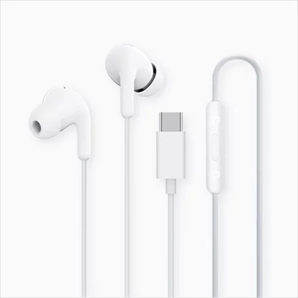 EARPHONES XIAOMI w/microphone, Type-C, White 41358
