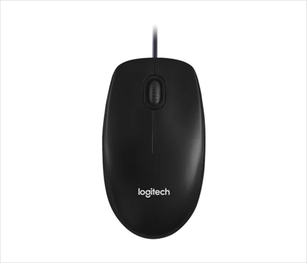 MOUSE WIRED USB LOGITECH M100 black, 910-006652 07502