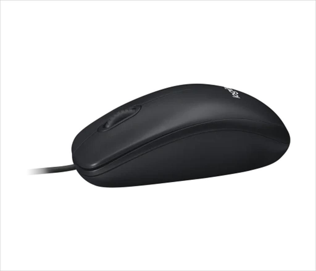 MOUSE WIRED USB LOGITECH M100 black, 910-006652 07502