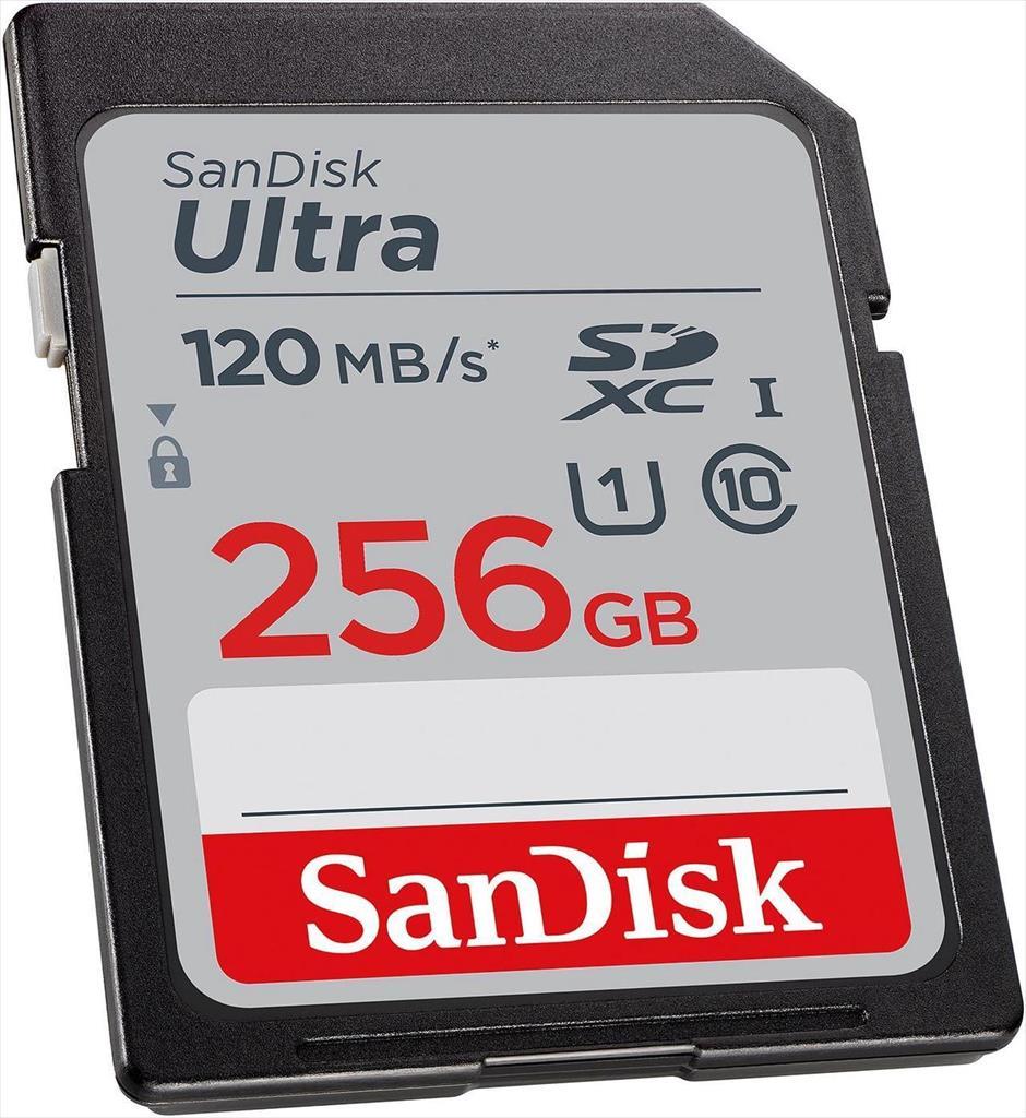 MEMORY CARD SANDISK SDXC 256GB ULTRA 120MB/s SDSDUN4-256-GN6IN 24136