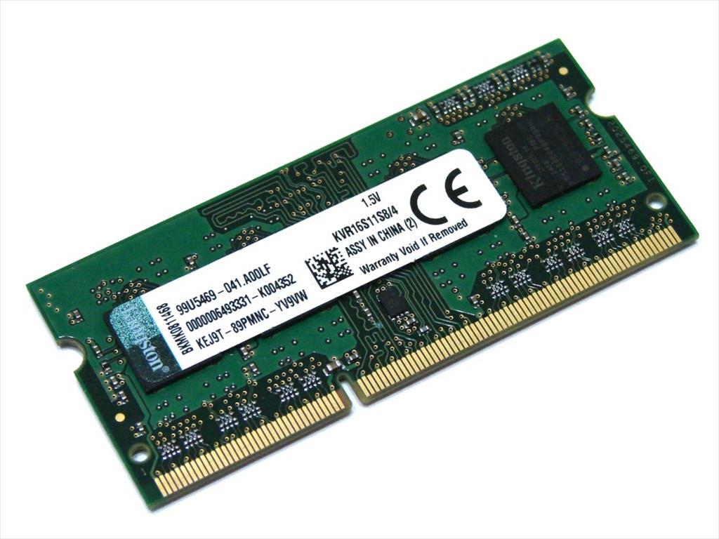 RAM SO DIMM DDR3 4GB 1600Mhz KINGSTON KVR16S11S84/4 1.5V 03081