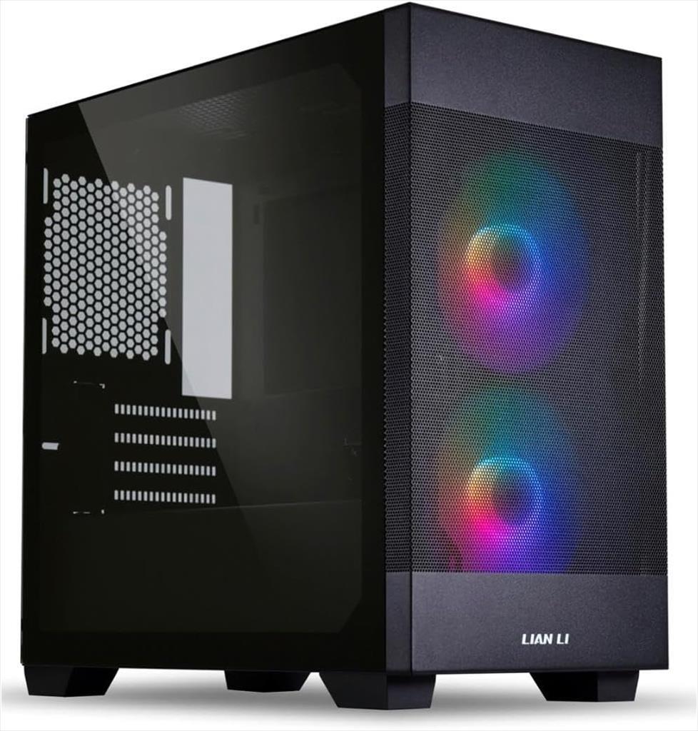 CASE LIAN LI micro ATX LANCOOL 205M MESH BLACK Mid-Tower w/ Tempered glass, 2x 140mm ARGB PWM fans, black 02468