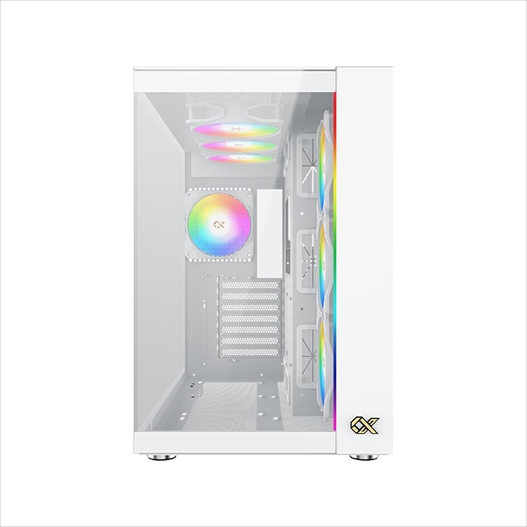 CASE XIGMATEK ATX mid-Tower AQUA ULTRA AIR ARCTIC WHITE w/2xTG, Top Mesh, Front ARGB LED strip, 7x120mm Z20A Arctic ARGB Galaxy II Fan Control Kit,EN41914 02472