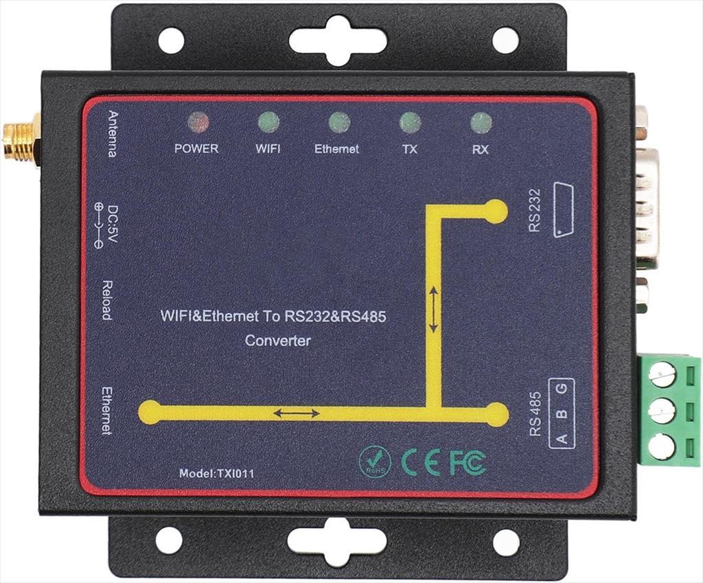 CONVERTOR WiFi TO RS232/RS485, DIEWU TXI011, Bi Directional, Chipset: TXIC/TX011 35290